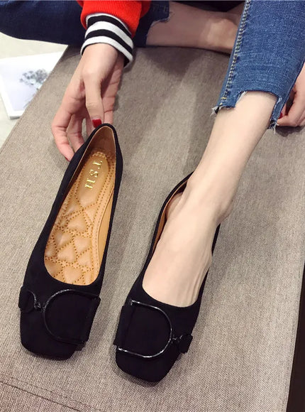 Flat Shoes for Women Spring 2023 New Suede