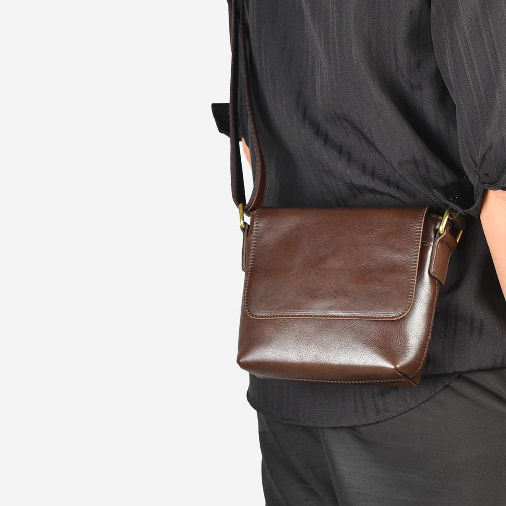 Mendy Mens Bags Cross Bag Shoulder Bag Men Bags Genuine Leather Crossbody Bags Small Sling Bag Designer Luxury Bag High End New