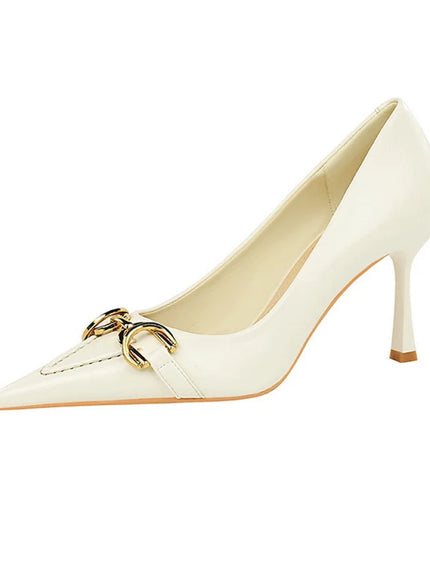 Women High Heel Stiletto Shallow Mouth Pointed Toe