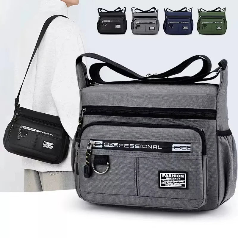 2026 Men's Messenger Bag Crossbody Shoulder Bags Men Small Sling Pack For Work Business Waterproof Oxford Packs Satchel Purse