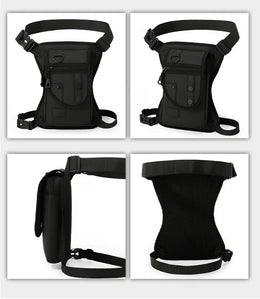 Men's Waist Bag Leg Bag Utility Belt Pack Pouch Male Hip Motorcycle Riding Leggings Thigh Bags Fanny Pack Cycling Shoulder Bag