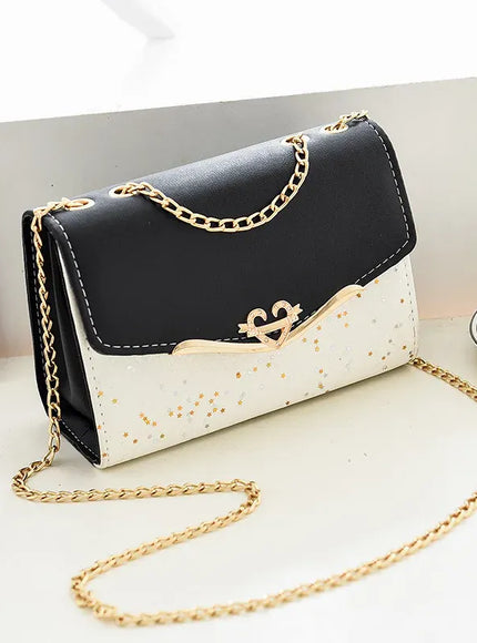 Faux Leather Chain Crossbody – Shoulder Purse Day