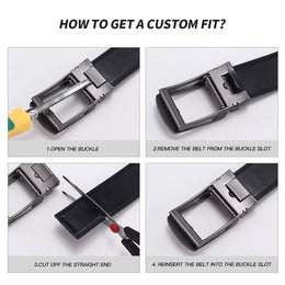 Business Belts for Men Genuine Leather Automatic Men Belt Luxury Waist Strap Designer Belts Male High Quality Fashion Formal
