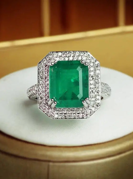 💋 Paraiba Zircon Ring Pink Blue Green - Luxury Jewelry