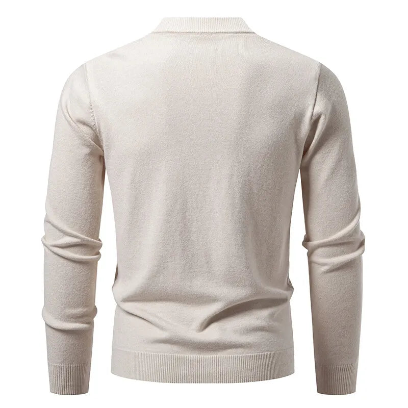 2025 New Knit Cardigan Men Korean Style Fashion Smart Casual V-Neck Knitted Sweatercoat Mens Solid Color Slim Sweater Outerwear