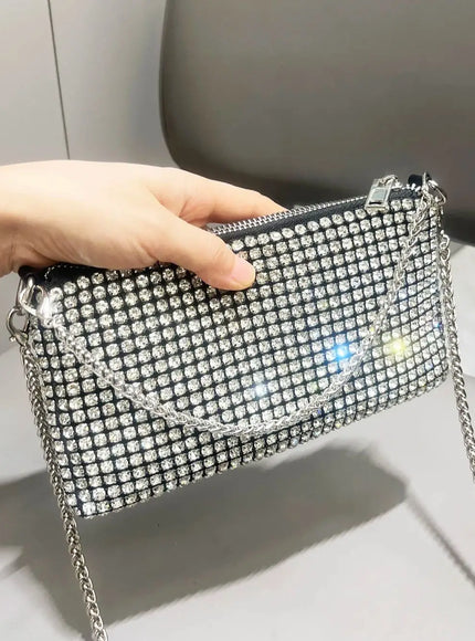 Luxury Designer Rhinestones Clutch Purse Bag for women handle bag Shoulder Bag Purse