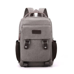 Small Mens Backpack Canvas Casual Backpacks for Men 2025 Mini Male School Bag Rucksack Man Multi-function Crossbody Bag Travel