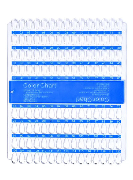 False Nails Tips Display Sticks Clear Nail Swatch