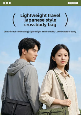 Unisex Casual Slanting Crossbody Bag Large Capacity Black Versatile Commuting Bag for Men And Women Suitable for Daily Use