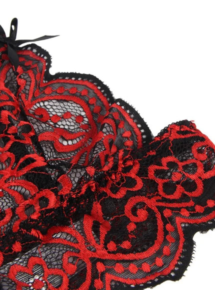plus size sexy lingerie lace cross band embroidery decoration sexy bra panties lingerie set wholesale from M-5XL