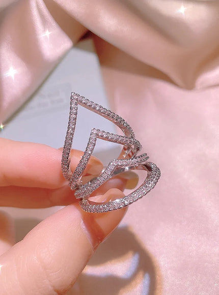 KissIcon Luxury 925 Silver Eternity Ring Anniversary Gift