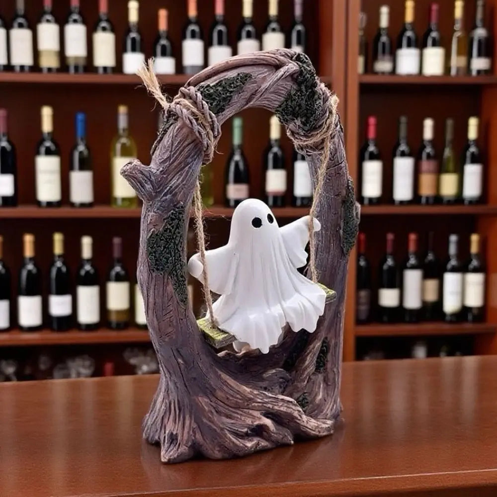 Halloween Themed Halloween Swing Ghost Ornament Handicraft Model Spooky Ghosts Decor Funny Collectible