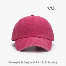 SLECKTON Custom Logo Retro Baseball Cap for Men and Women DIY Design Letter Embroidery Hat Customize Cap Graphic Print Wholesale