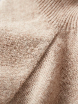 New Men's 100% Merino Wool Mock Neck Pullover Soft Warm Jumpers Quality Cashmere Sweater Casual Smart Knitwear Basic Tops Clothi