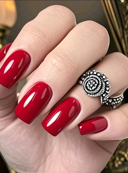 KissIcon Artificial Press On Nails Dark Brown Tips