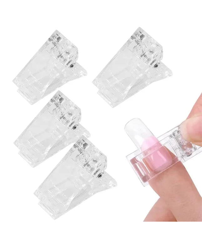 Acrylic Nail Clip Transparent Gel Quick Building Tool
