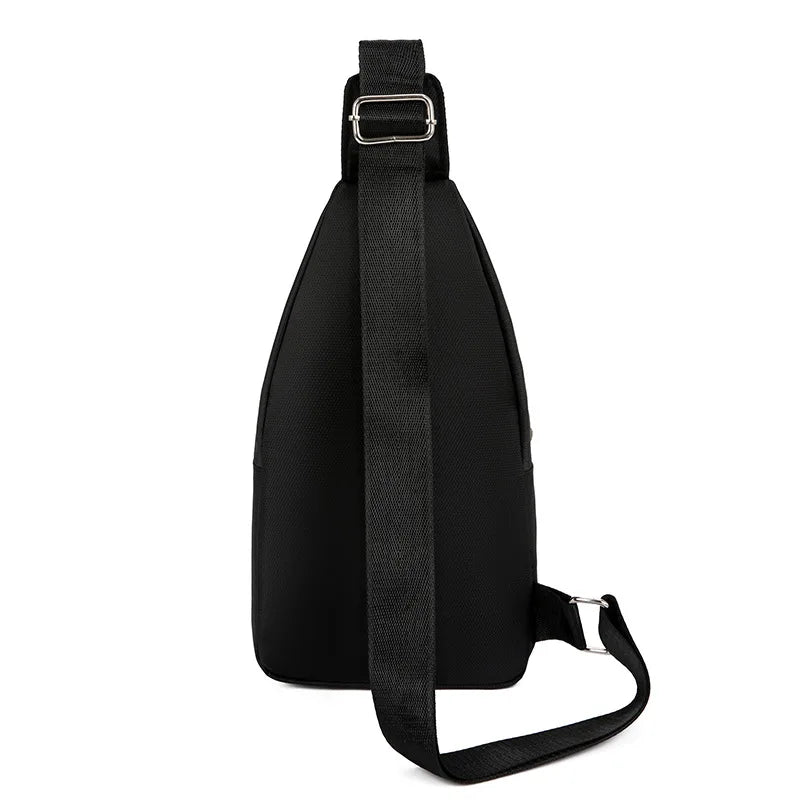 Men's Breast Bag One Shoulder Messenger Bag Casual Oxford Cloth Stylish and Simple Chest Bag Portable Men's Backpack