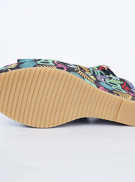Print Decor Super High Heels Sandals for Women