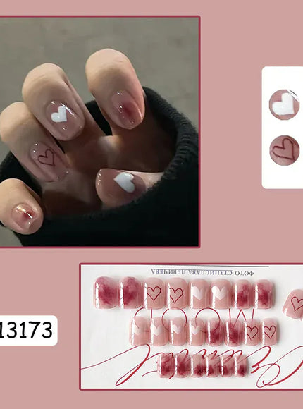 [KissIcon] Pink Press On Nails - Reusable Acrylic
