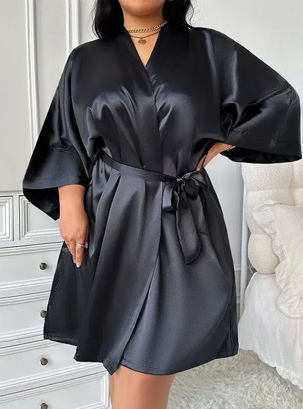 Large Size 3XL 4XL 5XL Women Robe Loungewear