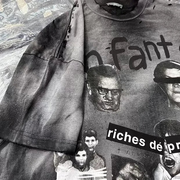 Summer Cotton Men T Shirts Women Unisex Streetwear Tee Vintage Casual Bundled Printed Tshirts