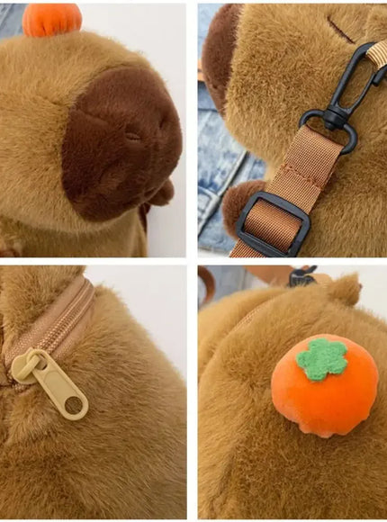 Capybara Mochila Pel Cia Para Meninas Crossbody