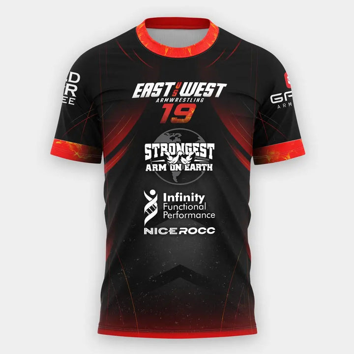 Men's T Shirt Arm Wrestling Wrist Training Fitness Short Sleeve Summer Quick Dry Breathable Tees Fashion O-neck Tops Gym T-shirt