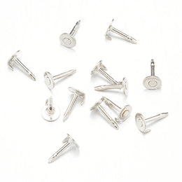 100pc Metal Locking Pin Back Brooch Badge Holder Lapel Base For DIY Jewellery Material Making Supply Craft Accessories Handmade