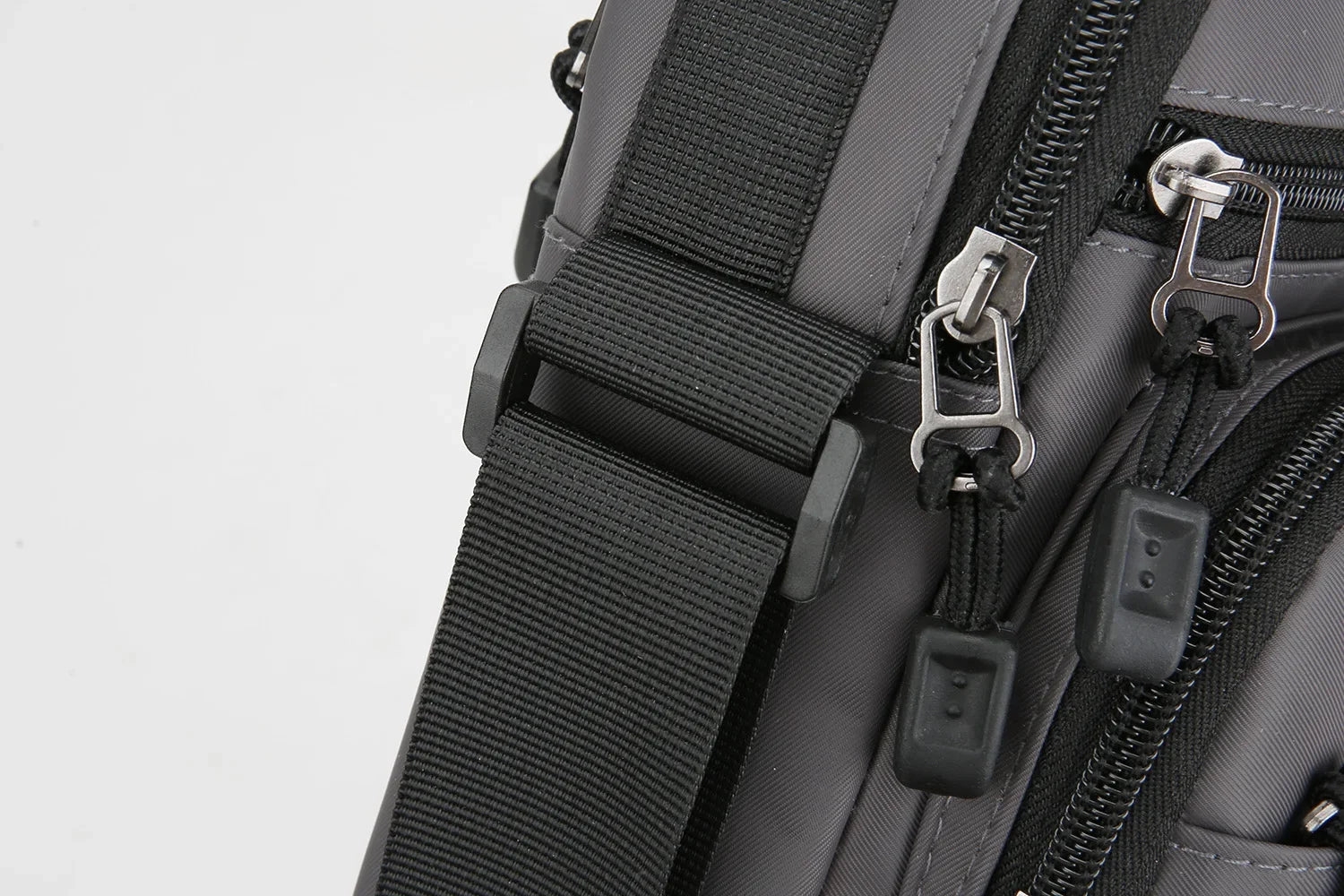 Mens Nylon Crossbody Bag Wear Resistant Multi Compartments Adjustable Strap For Hiking Cycling Work Errands Outdoor Daily Carry