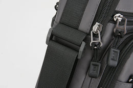 Mens Nylon Crossbody Bag Wear Resistant Multi Compartments Adjustable Strap For Hiking Cycling Work Errands Outdoor Daily Carry