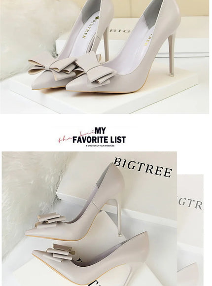 Fashion Sweet Women High Heel Shoes Blue Yellow