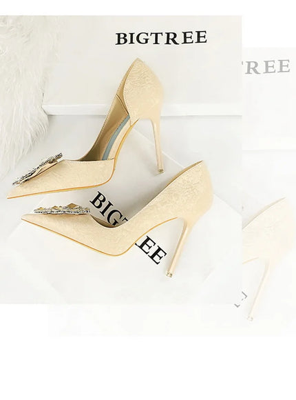 Fashion Spring Banquet Women's Shoes Thin Heels High