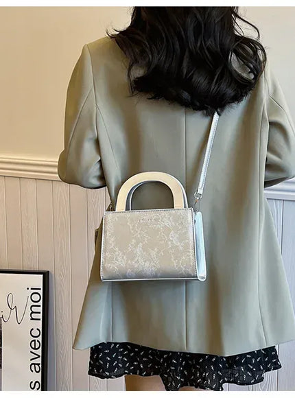 Women's Solid Color Handbag – High-quality Texture