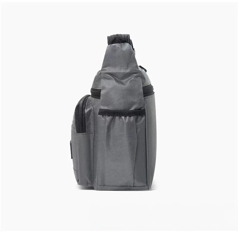 New Mens Crossbody Bag Single Shoulder Bags Big Capacity Multi-Pockets Storage Bag Fashion Handbag Business Crossbody Bags