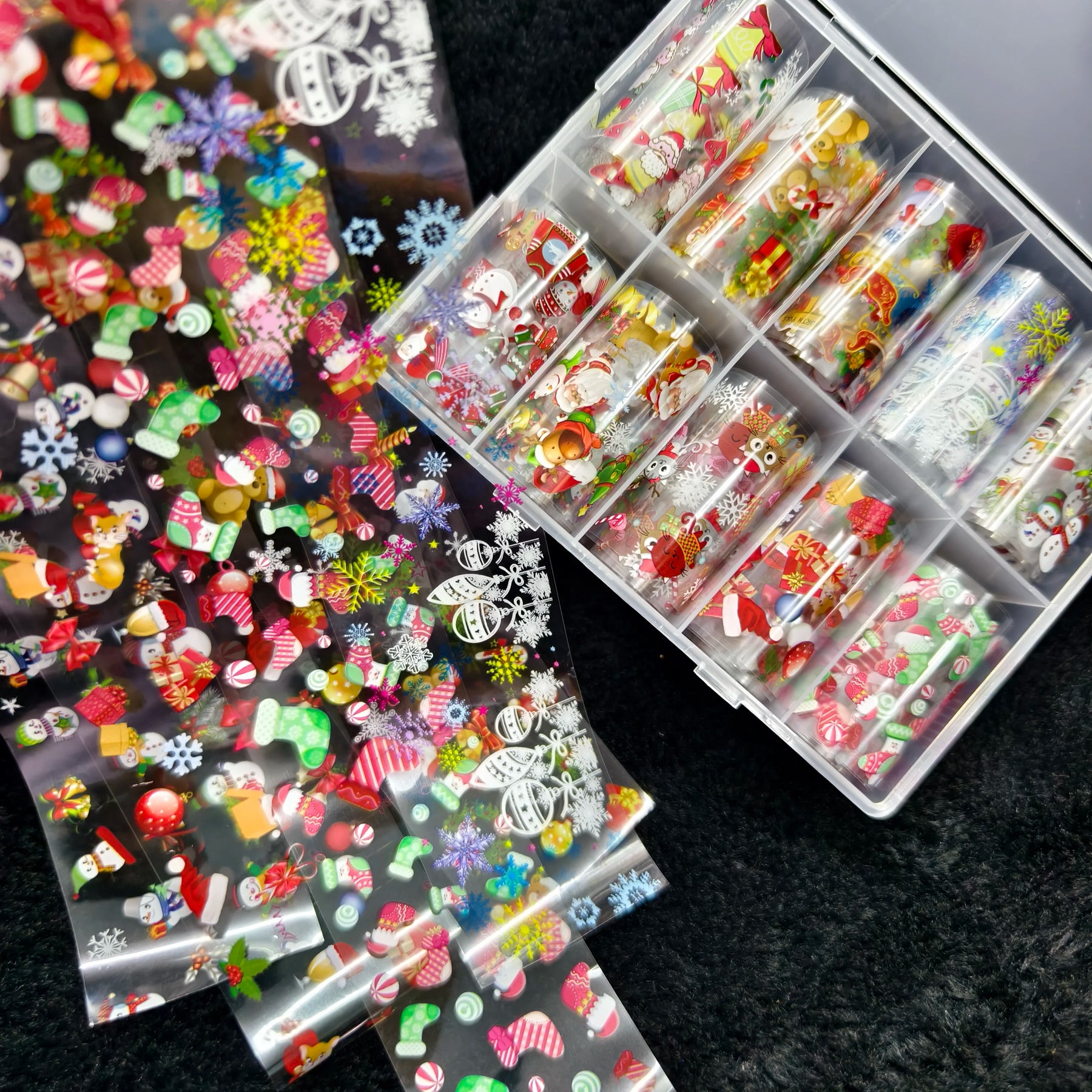 10Rolls Halloween  Christmas  Easter Nail Foils Transfer Paper  Nail Art Stickers   Decal  Nails Decoration