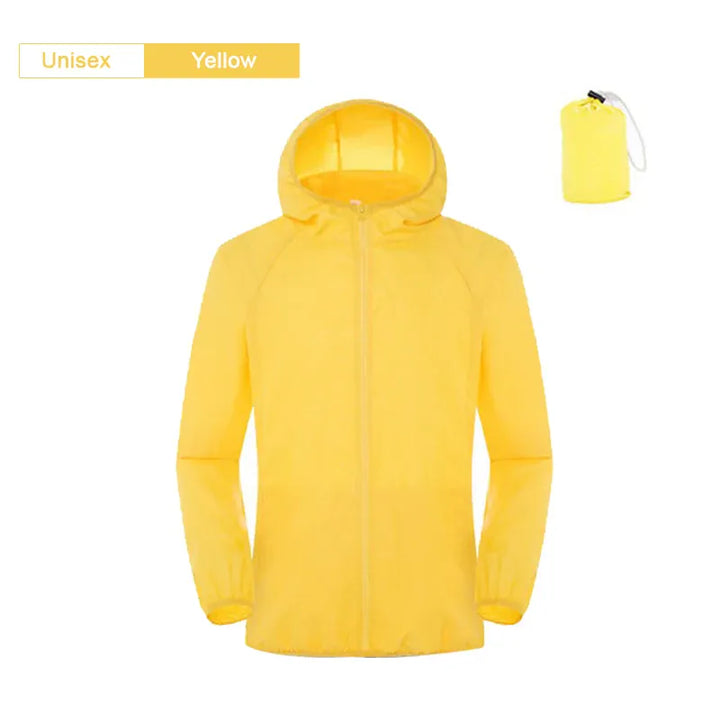 Waterproof Sun Protection Camping Rain Jacket  Quick Dry Windbreaker