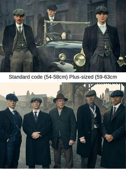 Men's Tweed British Newsboy Hat Herringbone Gatsby Hat Street Hats Octagonal Brim Hat Four Seasons Hip Hop Beret Painter Hat