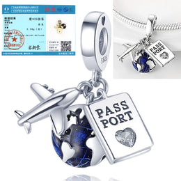 925 Sterling Silver Tree of Life Bead Luminous Firefly Dangle Butterfly Charms Fit Original Bracelet DIY Jewelry Gift for Women