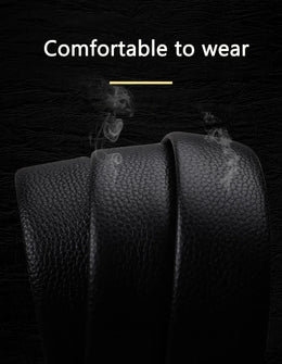 Men's Belt Automatic Buckle Belt Fashion Business Belt for Male Good Gifts for Men