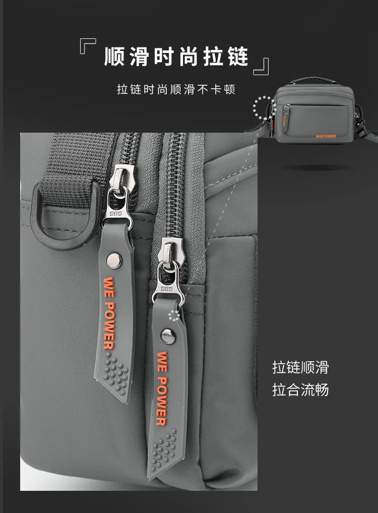 Men's Casual Messenger Bag Outdoor Small Shoulder Bag Multifunctional Travel Waist Bag Hanging Bag Crossbody Bags for Men