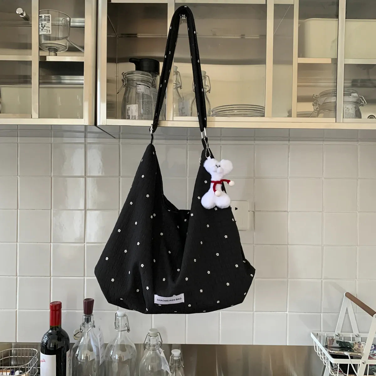 KissICON Handbags Leisure Women's Trend Line Light Cloth