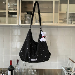 KissICON Handbags Leisure Women's Trend Line Light Cloth