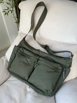 2026 NEW Top Quality Thickened Casual Messenger Bag, Single Shoulder Large Capacity Laptop Multi Pocket Sports Bag for Men Women