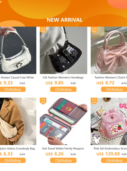 Ins Hand Linen Students Handbags Top-handle Bags