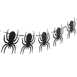 Halloween Party Banner Garlands Cartoon Ghost Bat Spider Hanging Bunting for Halloween Home Decoration Supplies Kids Favors Gift