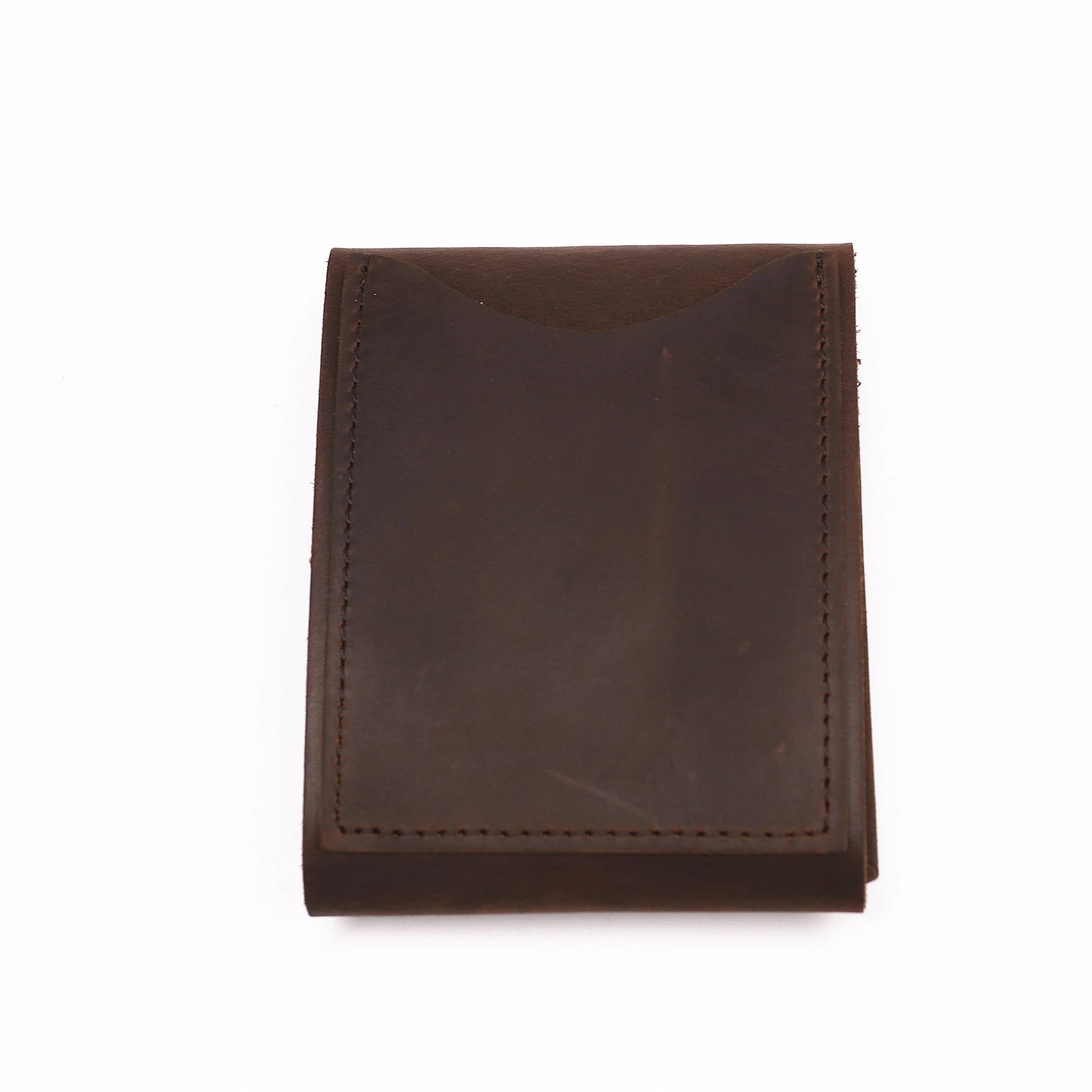 Genuine Leather Wallet For Men Male Vintage Cowhide Short Vertical Slim Mens Cash Wallet Purse Card Holder Flap Magnetic Closure