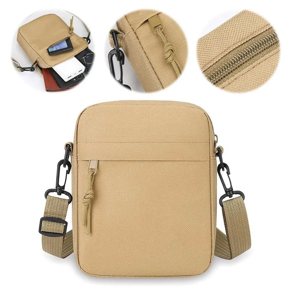 Mens Small Crossbody Sling Bag Chest Bag  Casual Utility Chest Phone Bag Water Resistant Fanny Pack for Running Travel Workout