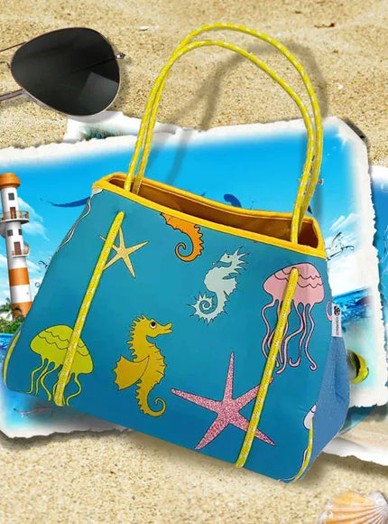 Diving Material Printed Perforated Mommy Handheld Beach