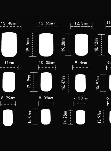KissIcon 120Pcs Glossy Black Full Cover Reusable Nails