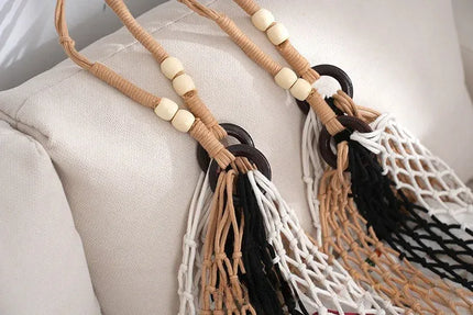 Hand-woven Cotton Thread Ethnic Hollow Shoulder Tote